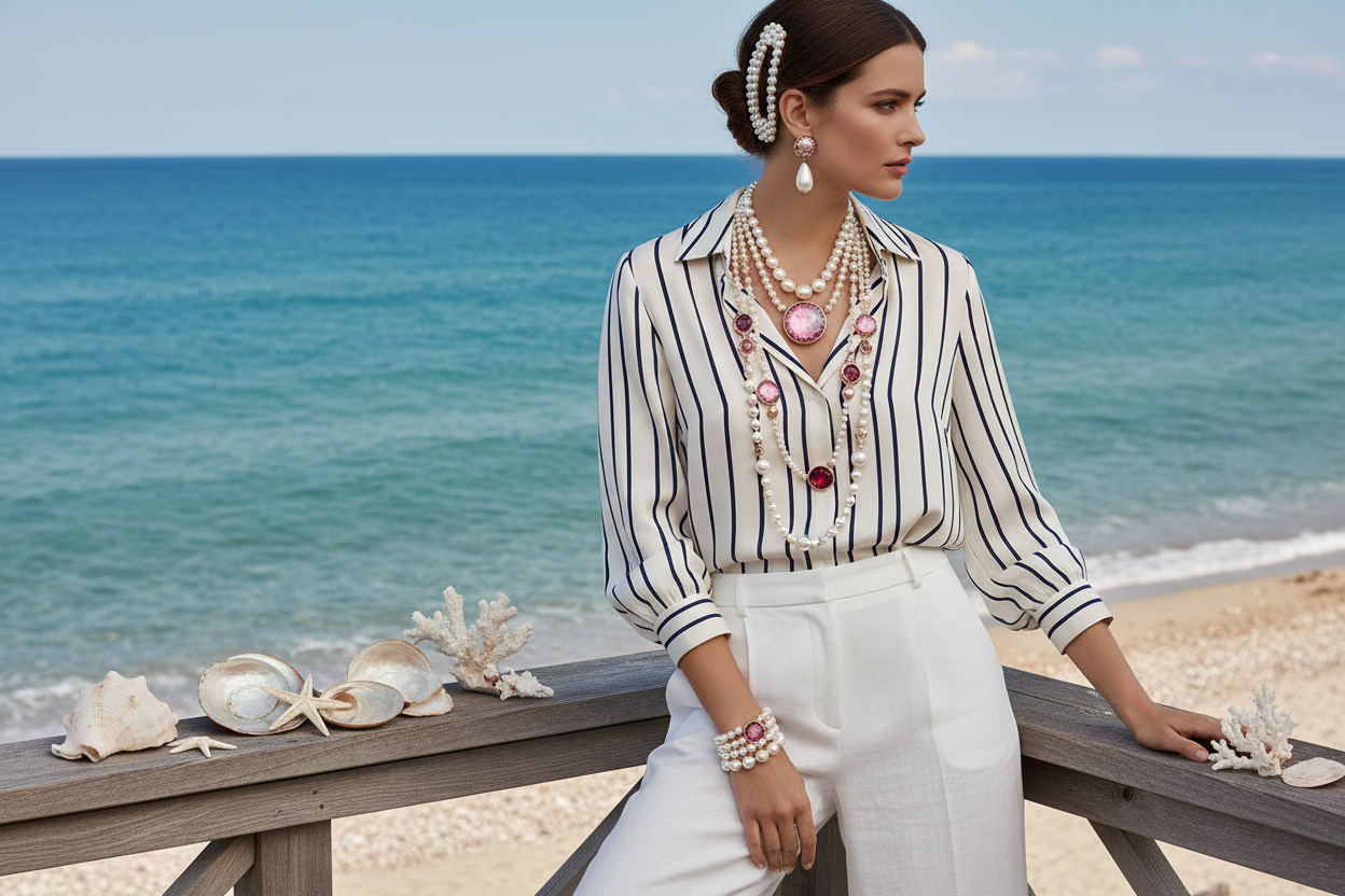 Maritime Styling-Tipps: So kombinierst du Perlenschmuck im Winter - Perle-Ahoi