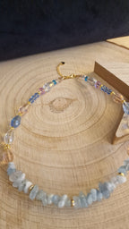 Detailansicht Aquamarin Kette