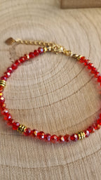 Rubin- Armband mit Ring