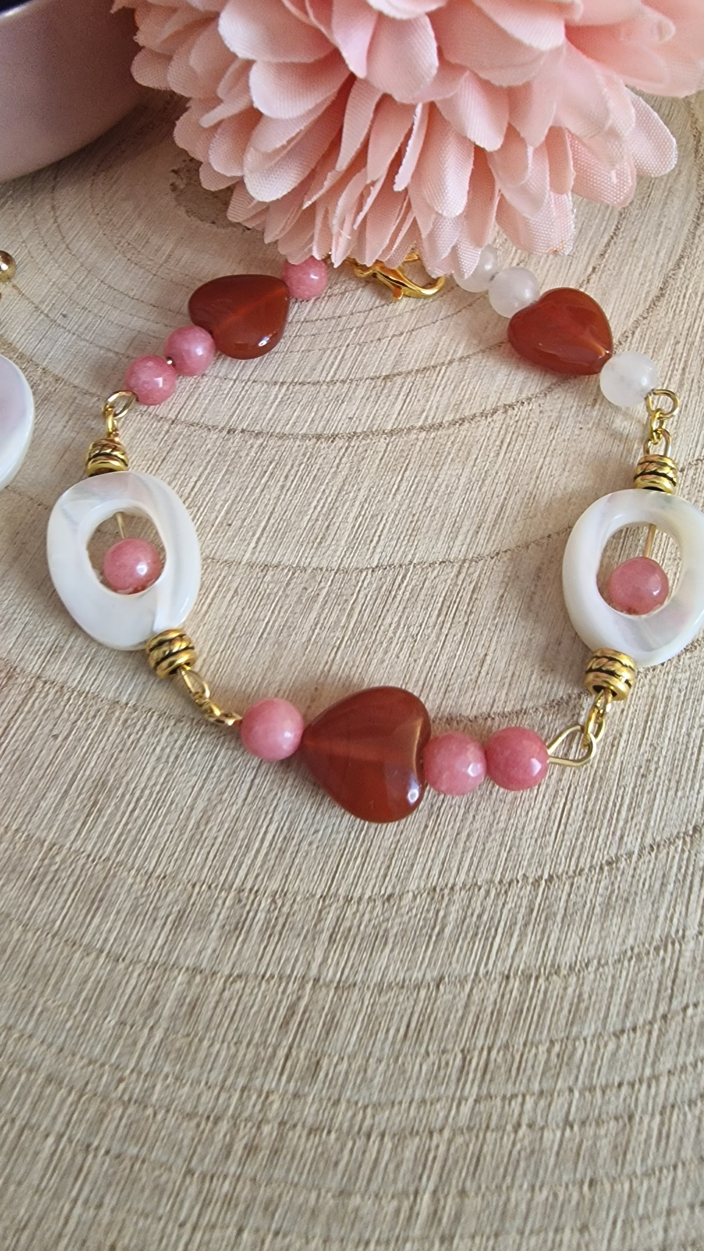 Dahlia Rose – Armband & Ohrringe Set