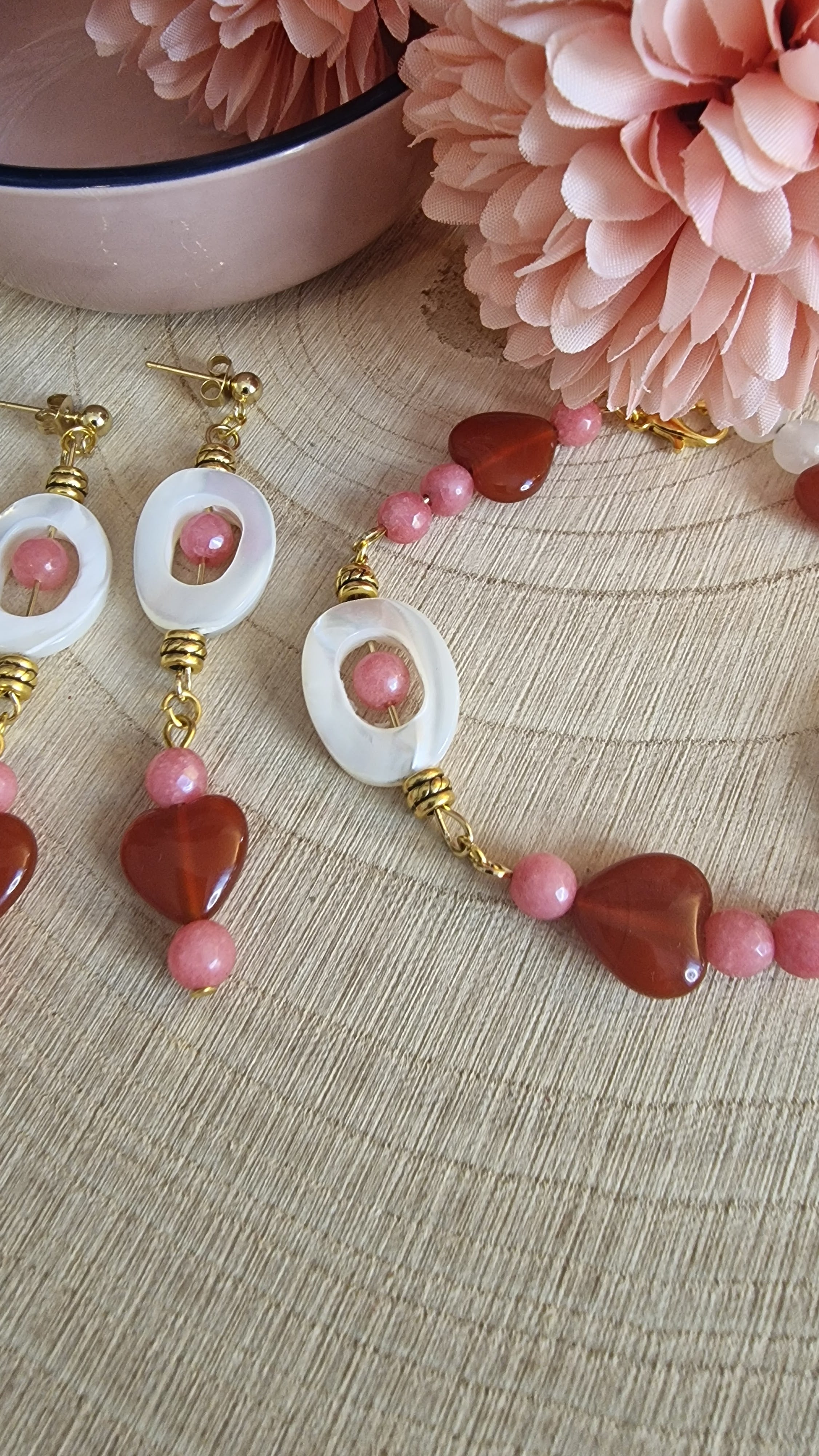 Dahlia Rose – Armband & Ohrringe Set