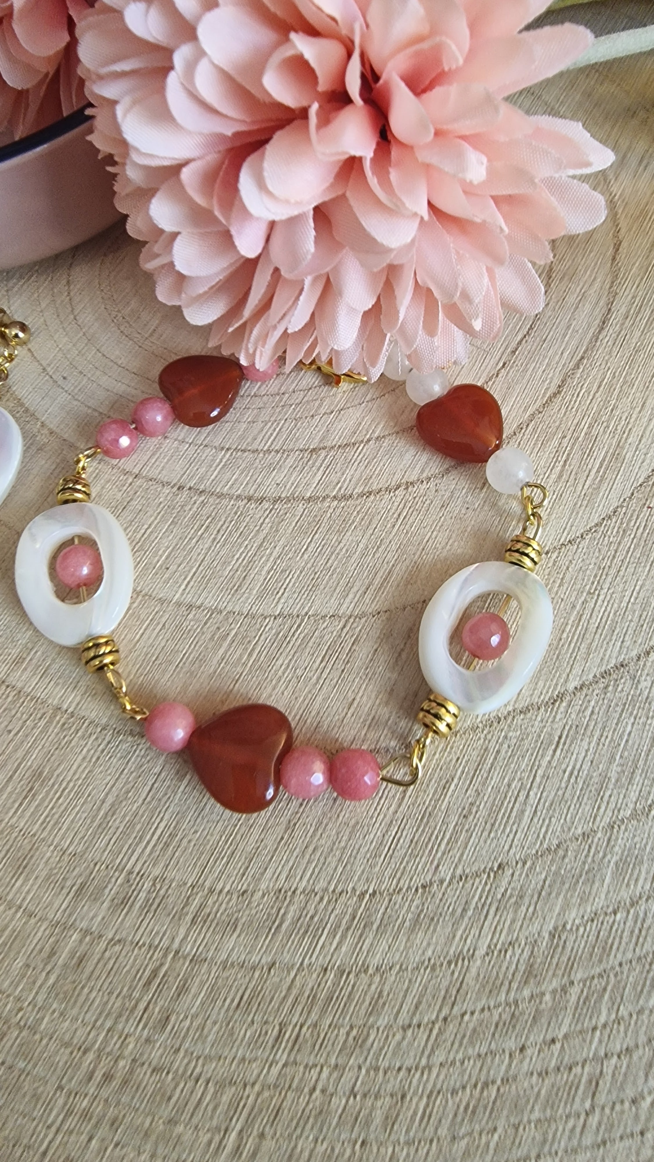 Dahlia Rose – Armband & Ohrringe Set