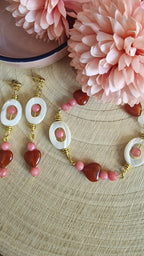 Dahlia Rose – Armband & Ohrringe Set
