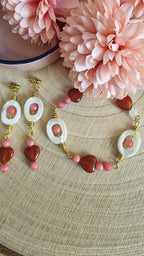 Dahlia Rose – Armband & Ohrringe Set