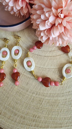 Dahlia Rose – Armband & Ohrringe Set