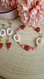 Dahlia Rose – Armband & Ohrringe Set