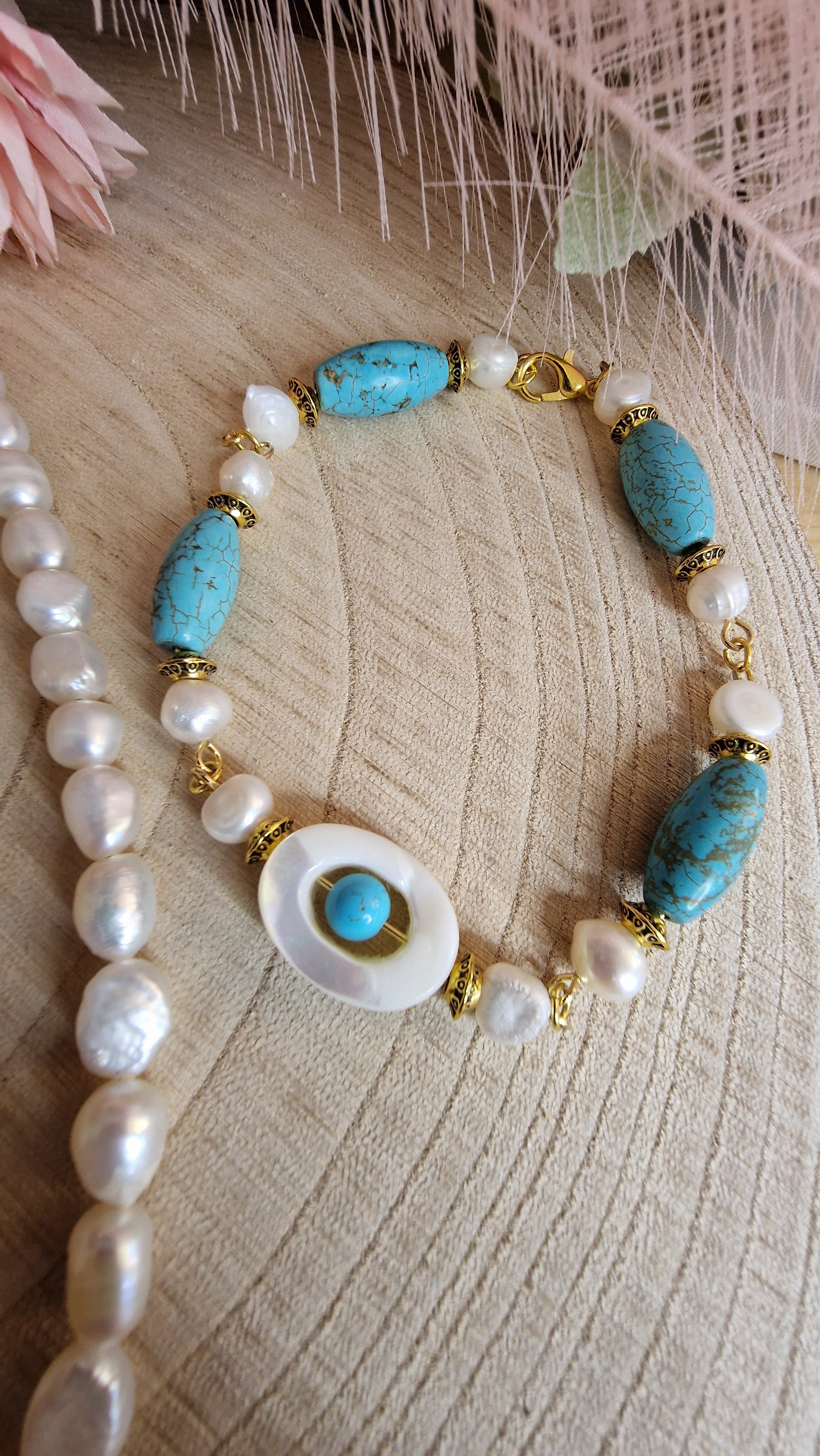 Schmuckset Armband Perle Ahoi