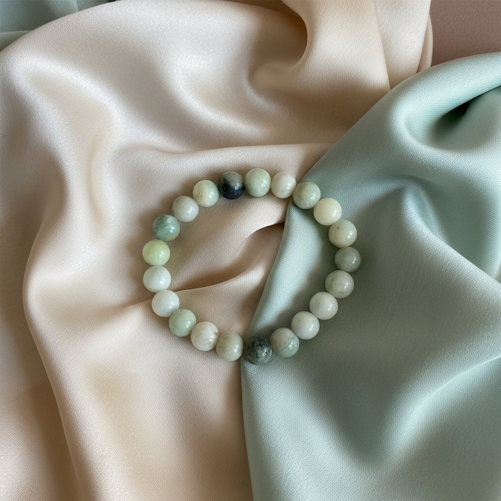 Detailansicht Perlenarmband amazona