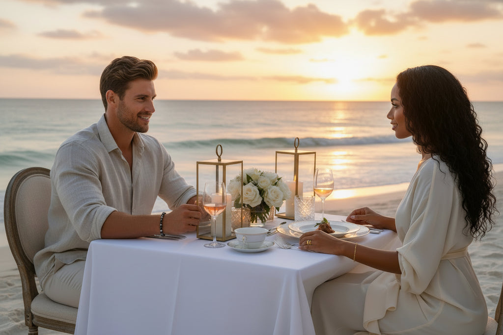 Armband ein Meer von Herz r
trägt eine Frau am arm
