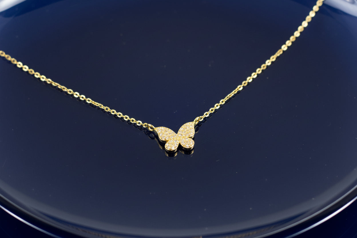 Detail bild  Halskette 
Schmetterling
