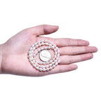 Süßwasserperlen Perlen Strang, Echte Zuchtperlen Reisform Creme Weiß 6mm, Elfenbein Barockperlen Natur, Hochzeits Schmuckzubehör DIY